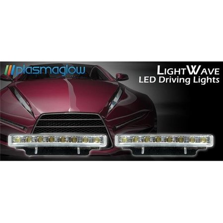 PLASMAGLOW PlasmaGlow 11045 LED Driving Lights - Standard Series - 2-Piece 11045